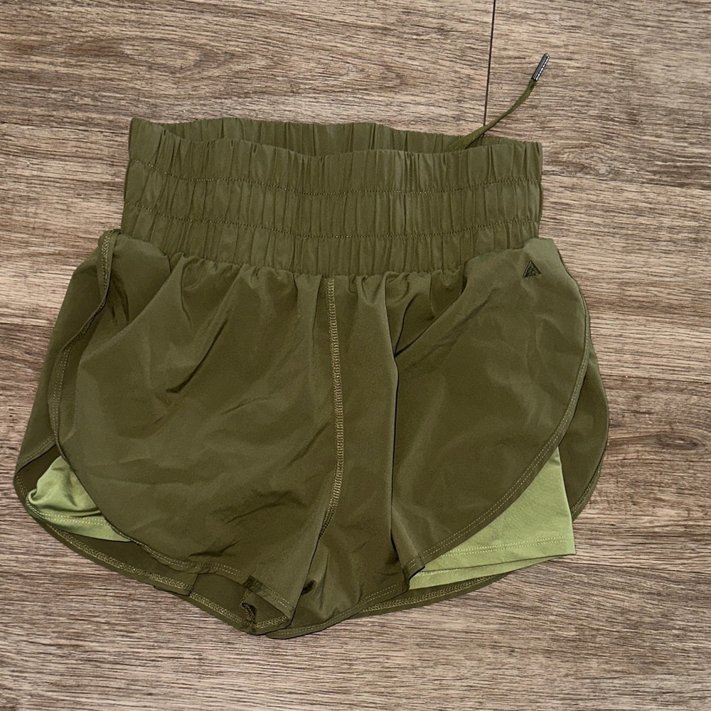 Vitality Olive Green Women's Shorts